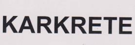 KARKRETE (and logo) trademark logo
