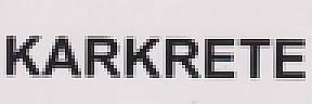 KARKRETE (and logo) trademark logo