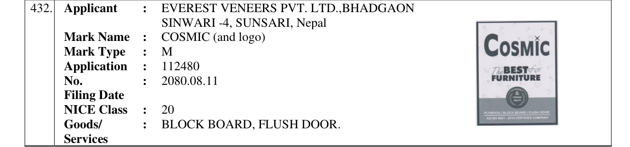 Original bulletin entry for COSMIC (and logo)
