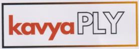 KAVYA PLY (and logo) trademark logo