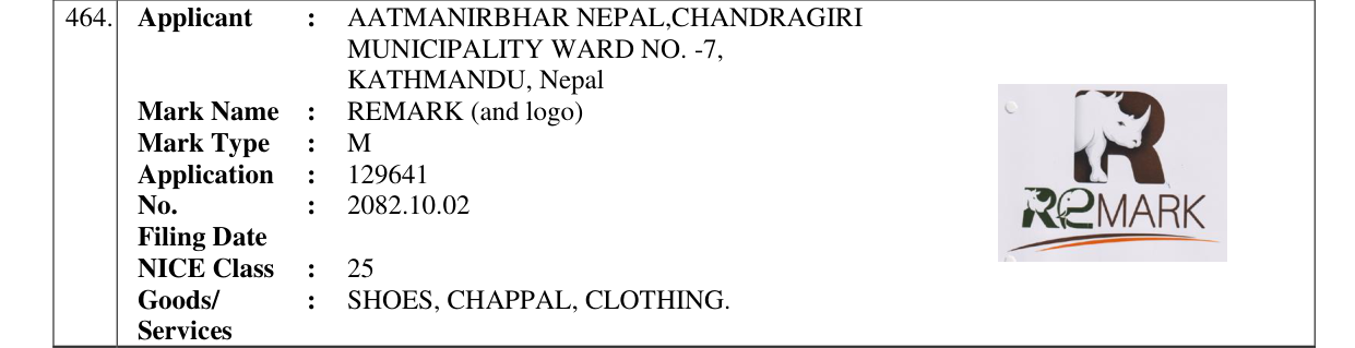 Original bulletin entry for REMARK (and logo)