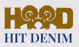 HD HIT DENIM (and logo) trademark logo