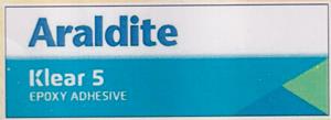 ARALDITE KLEAR (and logo) trademark logo