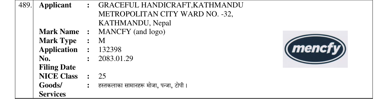 Original bulletin entry for MANCFY (and logo)