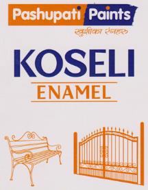 PASHUPATI PAINTS KOSELI ENAMEL (and logo) trademark logo