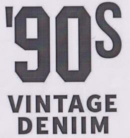 '90S VINTAGE DENIM (and logo) trademark logo
