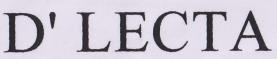 D' LECTA (and logo) trademark logo