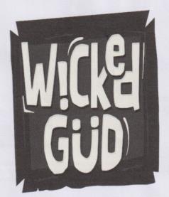 WICKEDGUD (and logo) trademark logo