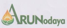 ARUNODAYA (and logo) trademark logo