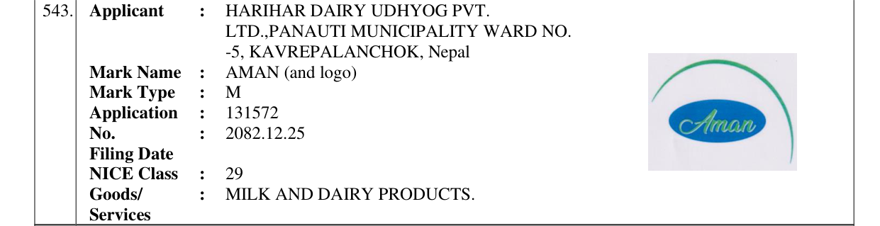 Original bulletin entry for AMAN (and logo)