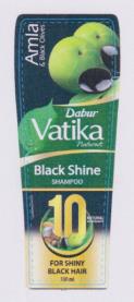 DABUR VATIKA NATURALS BLACK SHINE SHAMPOO (and logo) trademark logo