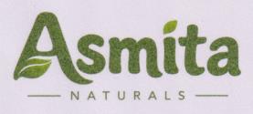 ASMITA NATURALS (and logo) trademark logo