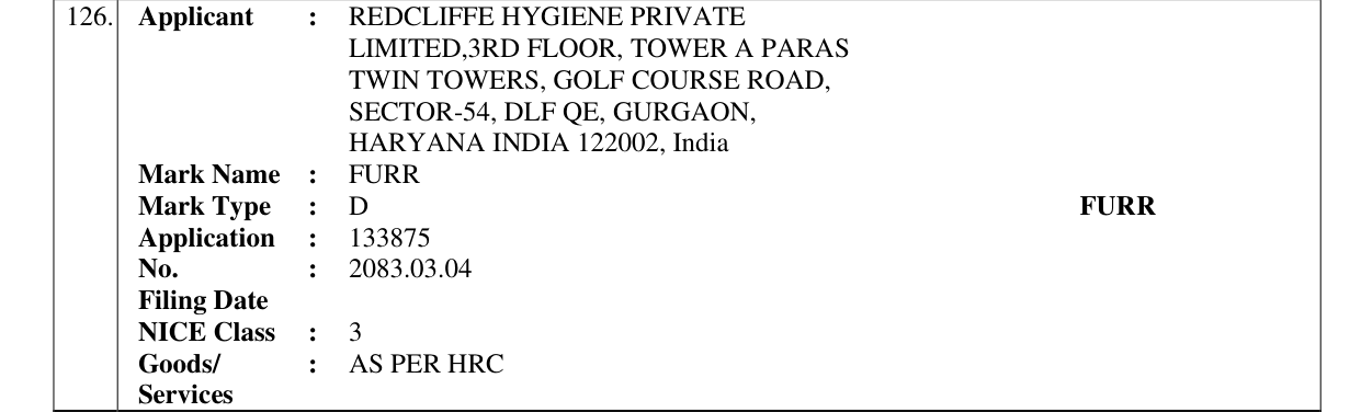 Original bulletin entry for FURR