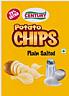 CENTURY POTATO CHIPS PLAIN SALTED (and logo) trademark logo