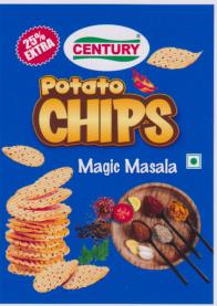 CENTURY POTATO CHIPS MAGIC MASALA (and logo) trademark logo