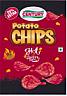 CENTURY POTATO CHIPS HOT & SPICY (and logo) trademark logo