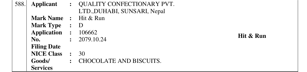 Original bulletin entry for Hit & Run