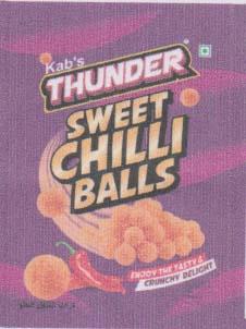 Thunder Sweet Chilli Balls (and logo) trademark logo