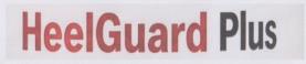 HEELGUARD PLUS (and logo) trademark logo