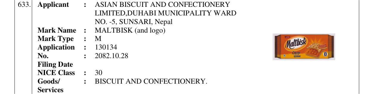 Original bulletin entry for MALTBISK (and logo)