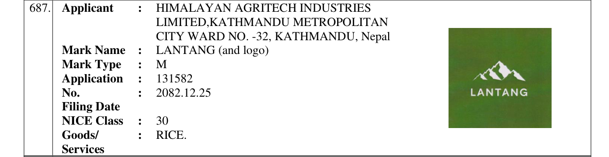 Original bulletin entry for LANTANG (and logo)