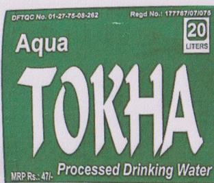 AQUA TOKHA (and logo) trademark logo