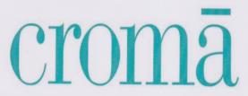 CROMA (and logo) trademark logo