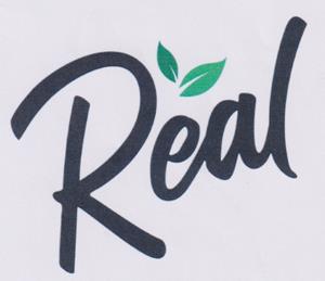 REAL (and logo) trademark logo