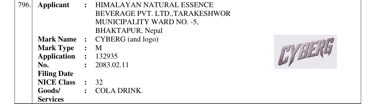 Original bulletin entry for CYBERG (and logo)