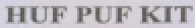 HUF PUF KIT (and logo) trademark logo