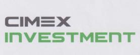 CIMEX INVESTMENT (and logo) trademark logo