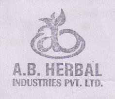 A.B. HERBAL INDUSTRIES PVT. LTD. (and logo) trademark logo