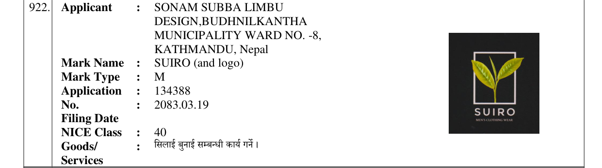 Original bulletin entry for SUIRO (and logo)