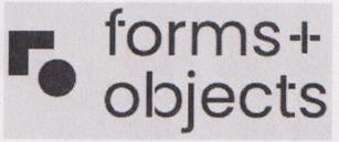 forms + objects (and logo) trademark logo