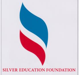 SILVER EDUCATION FOUNDATION (and logo) trademark logo