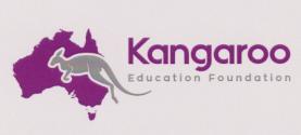 KANGAROO EDUCATION FOUNDATION (and logo) trademark logo