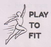 PLAY TO FIT (and logo) trademark logo