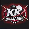 KK BILLIARDS (and logo) trademark logo