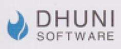 DHUNI SOFTWARE (and logo) trademark logo