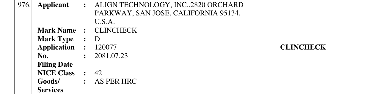 Original bulletin entry for CLINCHECK