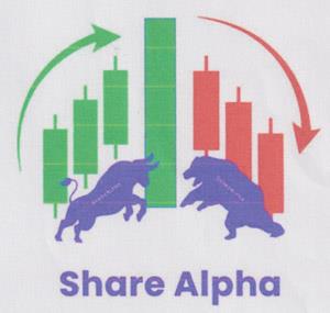 Share Alpha (and logo) trademark logo