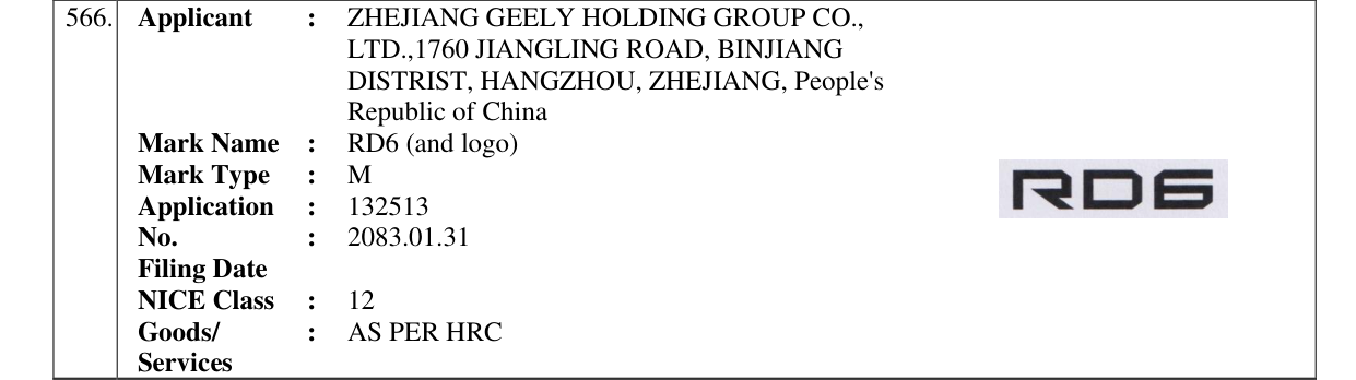 Original bulletin entry for RD6 (and logo)