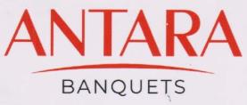ANTARA BANQUETS (and logo) trademark logo