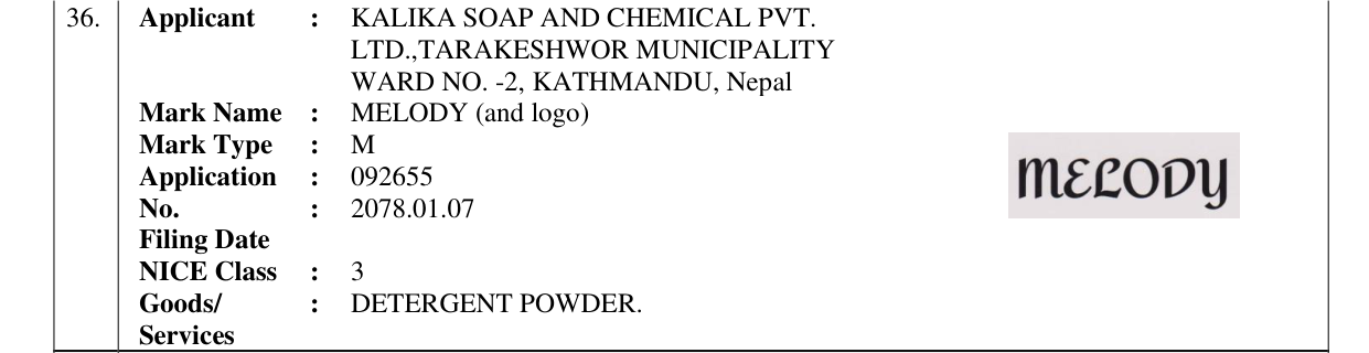Original bulletin entry for MELODY (and logo)