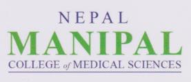 NEPAL MANIPAL COLLEGE OF MEDICAL SCIENCE (and logo) trademark logo