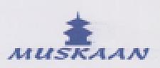 MUSKAAN (and logo) trademark logo