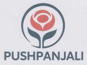 PUSHPANJALI (and logo) trademark logo