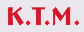 K.T.M. (and logo) trademark logo