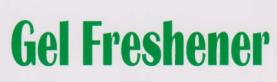 GEL FRESHENER (and logo) trademark logo