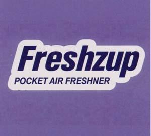 Freshzup POCKET AIR FRESHNER (and logo) trademark logo